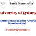 University of Sydney Offers International Student Awards