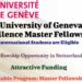 University of Geneva Excellence Master Fellowships with Attractive Funding in Switzerland