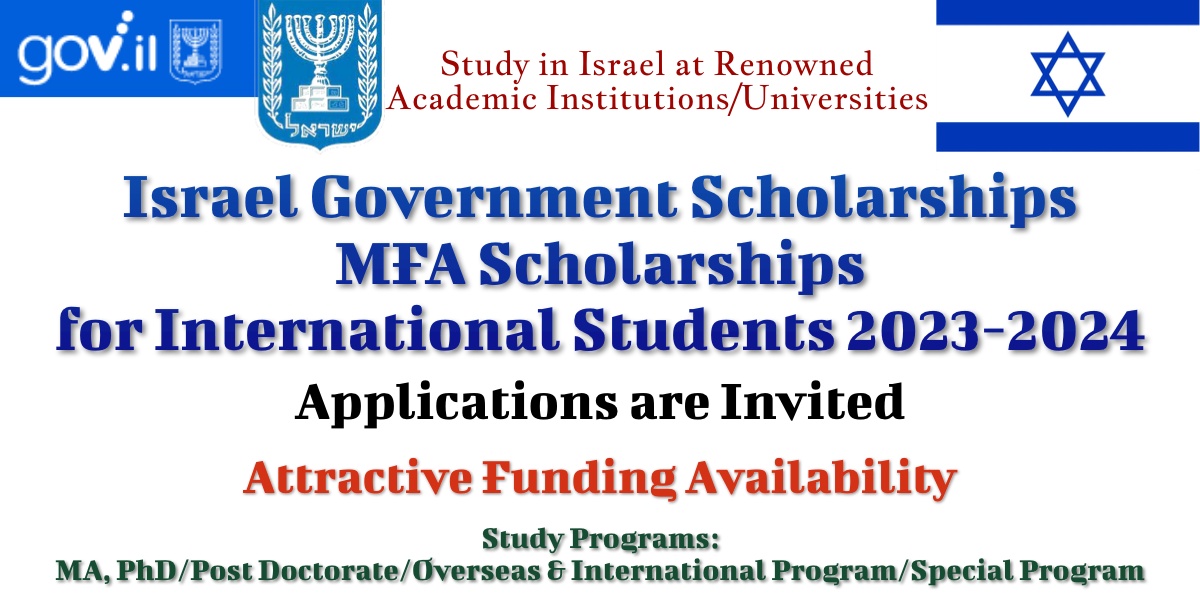full phd scholarship in israel