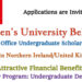 Applications are Open for the Queen’s University Belfast International Office Undergraduate Scholarship Program