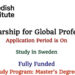SI Scholarship for Global Professionals to Study in Sweden (Fully Funded)