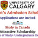 University of Calgary President’s Admission Scholarship in Canada for Undergraduate Programs