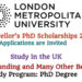 London Metropolitan University Vice Chancellor’s PhD Scholarships (Higher Funding and Many Other Attractive Benefits)