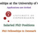 Ph.D. Fellowships at the University of Copenhagen in Denmark (Salaried Positions)