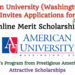American University Washington Offers Online Merit Scholarships for Master’s Program