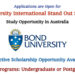 Bond University (Australia) Offers International Stand Out Scholarships for Undergraduate and Postgraduate Degrees