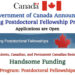 Government of Canada Announces Banting Postdoctoral Fellowship Program 2024 with Handsome Funding Availability