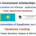 Kazakhstan Government Scholarship Announced – 550 Scholarships Available for International Students