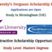 Applications are Invited for Aston University’s Ferguson Scholarship Programme to Study in the UK