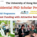 HKU Presidential PhD Scholar Programme at the University of Hong Kong (Biggest Funding)