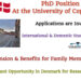 PhD Position at the University of Copenhagen in Denmark (High Salary, Pension & Benefits for Family Members)