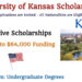 University of Kansas Scholarships in USA (Up to $64,000)